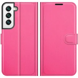 König Design Hülle Handy Schutz für Samsung Galaxy S22 5G Case Flip Cover Tasche Etui Bumper (Samsung Galaxy S22 5G), Smartphone Hülle, Rosa
