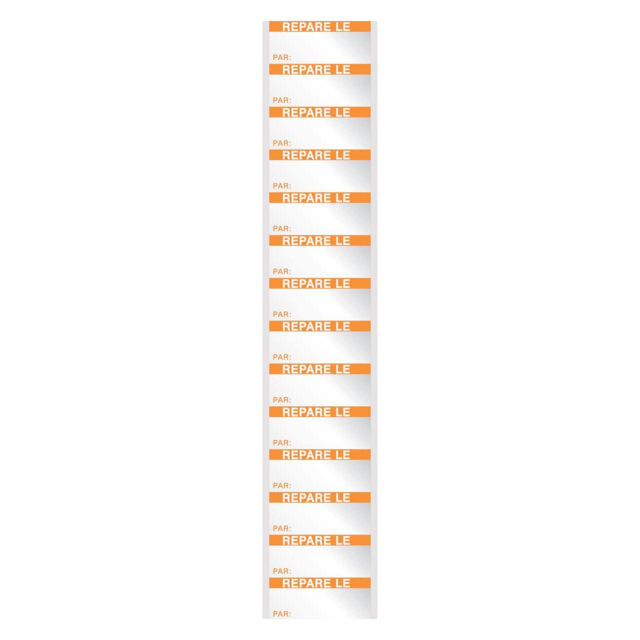 Brady B-184, WOAF-31-F, Beschriftbare Etiketten zur Qualitätskontrolle, Aluminiumfolie, Orange auf (235131)