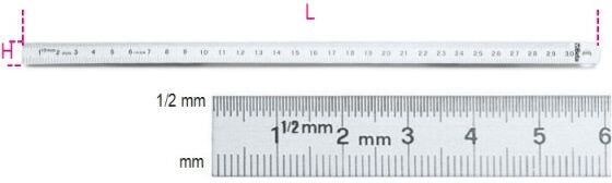 Réglet flexible en acier inoxydable 1000 mm BETA 1682 1000