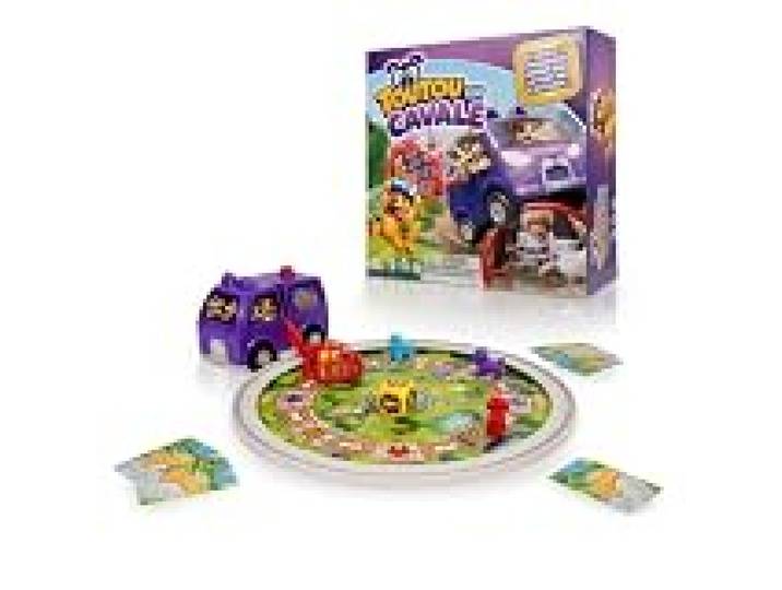 Toutou en Cavale Jeu interactif pour enfants d'âge préscolaire avec fourgonnette de poursuite motorisée, 4 figurines de chiots et circuit