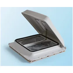 Fiamma Kurbeldachhaube Turbo-Vent mit 12 Volt Ventilator 40x40cm | Weiß