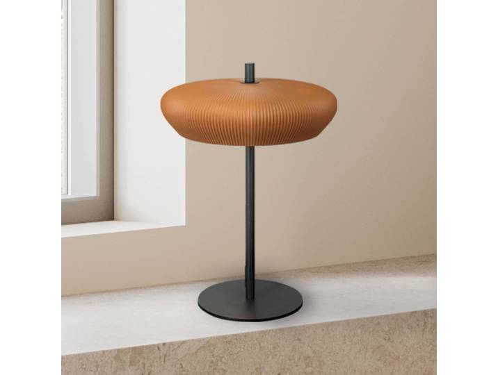Zambelis Tischlampe 2593, terracotta, für Wohn- / Esszimmer, Gips / Ton