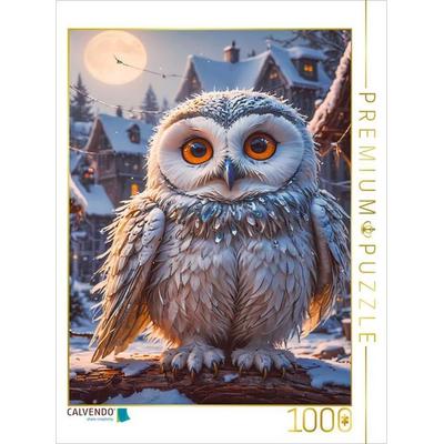 CALVENDO Puzzle Die Schneeeule aus Europa | 1000 Teile Lege-Größe 64x48cm Foto-Puzzle für glückliche Stunden