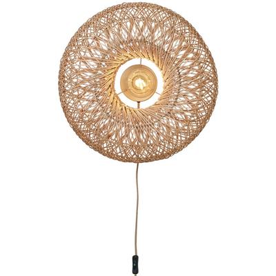 GOOD & MOJO Wandleuchte "ARIZONA", beige (natur), 1, Ø 50cm H: 50cm, Leuchten, Wandleuchte