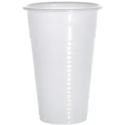 DayBays 90000 Stk. Trinkbecher 200ml Ø7cm Plastikbecher 0,2L weiß PP