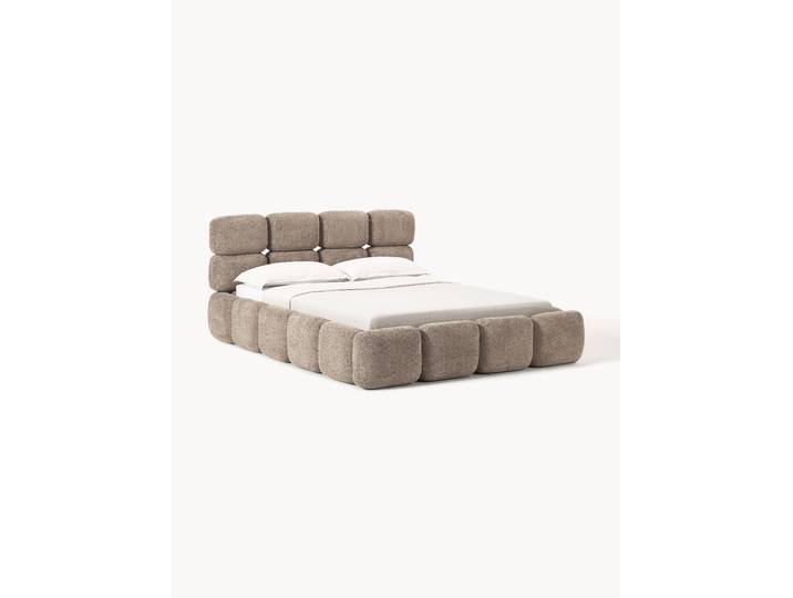 Lit matelassé en bouclette Tayla