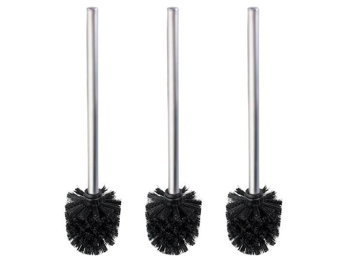 Brosse WC Slussen Poignée de brosse : acier inoxydable Tête de brosse : matière plastique Argenté/Argenté mat 35 x 8cm