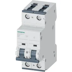 Siemens, Schutzschalter, MCB 2 Pole Type C 10kA 4A 400V
