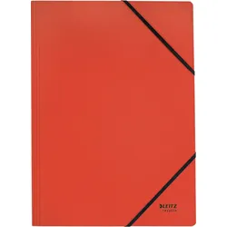 LEITZ Eckspanner Recycle A4 Karton rot Packung mit 10 Stück