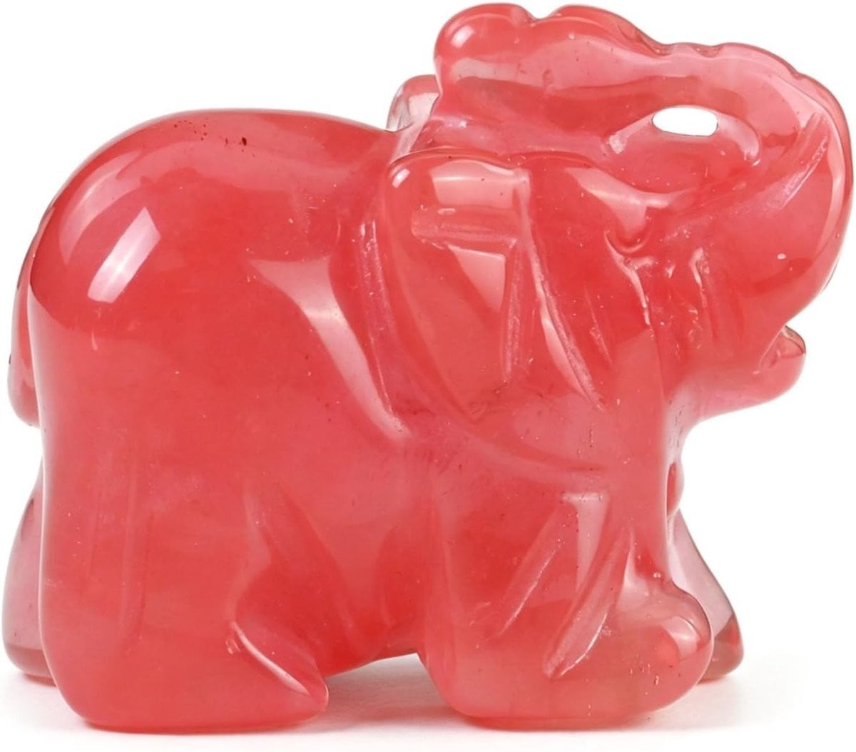 Handgemaakt Natuurlijke Kwarts Olifant Beeldje - Uniek Kristallen Ornament voor Thuis en Kantoor Decoratie