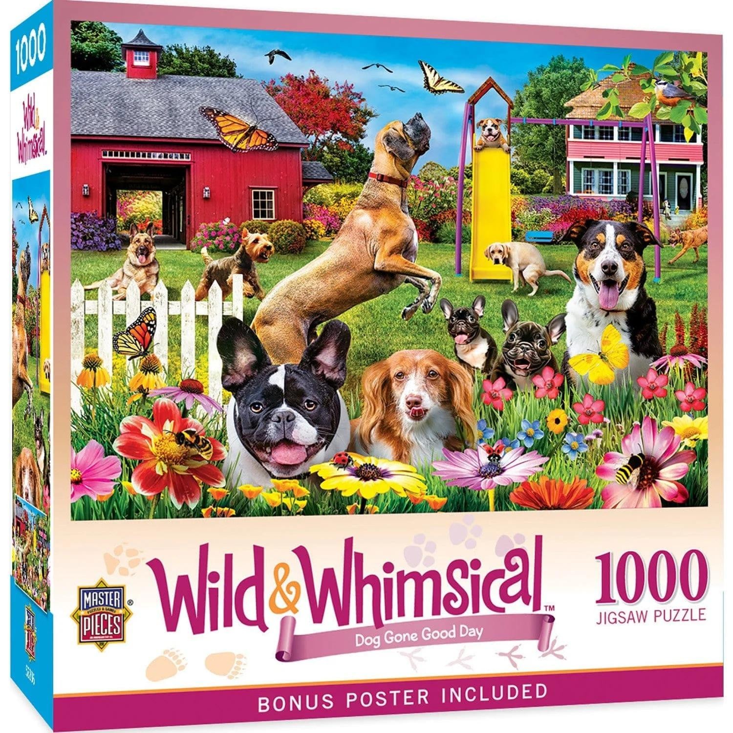Master Pieces legpuzzel Wild & Whimsical Dog Gone Good Day 1000 stukjes