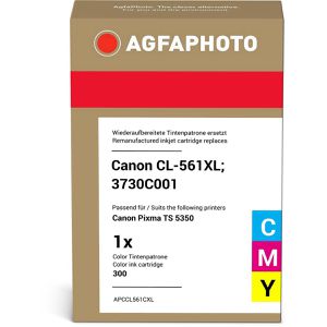 AgfaPhoto kompatibel für Canon CL-561XL,  Tinte, Druckkopf, 300 Seiten, 13ml, color