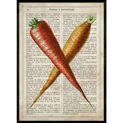 POSTER Karotten . A4 Rahmenlos