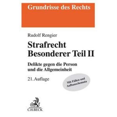 Strafrecht Besonderer Teil II, Taschenbuch von Rudolf Rengier, C.H. Beck