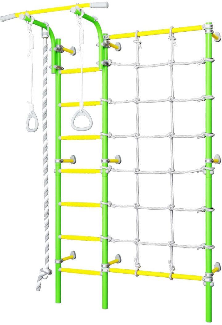 Monkey-Gym Espalier de gymnastique avec filet d’escalade Comet Next 3