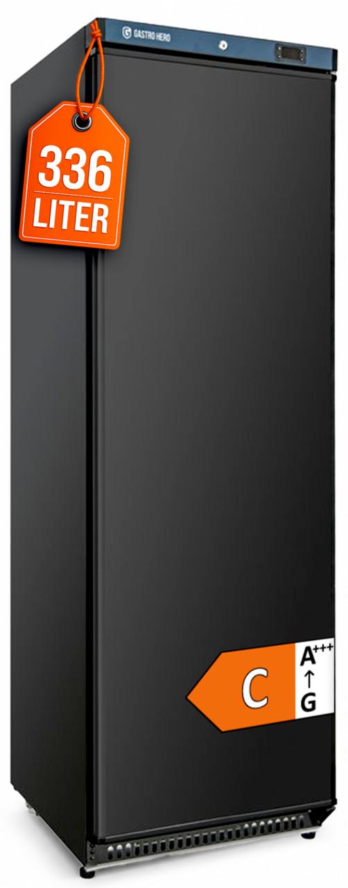 GastroHero Lagertiefkühlschrank ECO 400 336 Liter Weiß Umluftkühlung -23 bis -18 °C automatische Abtauung Gewerbe Tiefkühlschrank