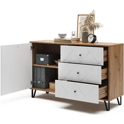 Vicco, Kommode + Sideboard, Nizza (128 x 40 x 78 cm)