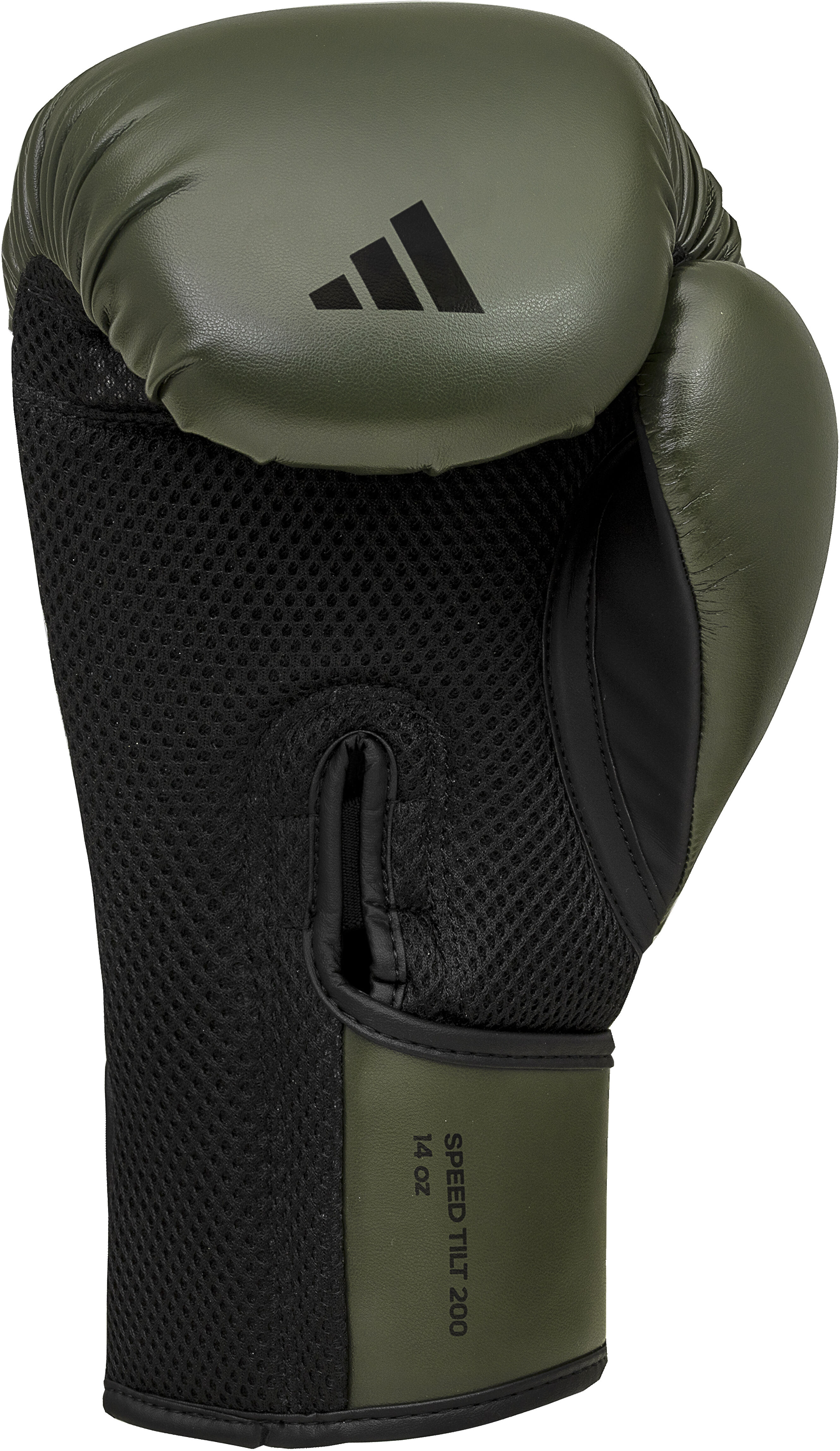 Boxhandschuhe ADIDAS PERFORMANCE "adidas Speed Tilt 200" Gr. 10, grün (olive, schwarz), Boxhandschuhe, 10 10, Kunstleder, Boxhandschuhe