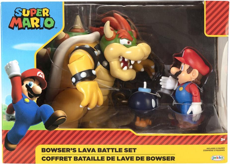 Northix Speelset Super Mario: Bowser versus Mario met figuurtjes en accessoires