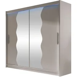 KLEIDERSCHRANK London X, mit RGB LED Beleuchtung