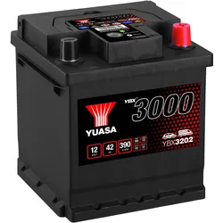 Yuasa YBX3202 12V 42Ah 390A SMF Autobatterie