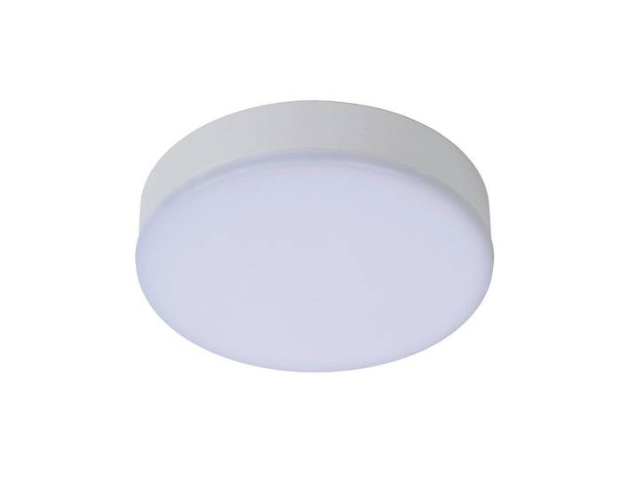 Lucide Led-Badezimmer-Deckenleuchte, Metall, Metalloptik, rund, G, 21.5x4.6x21.5 cm, RoHS, Reach, Europäischer Sicherheitsstandard, kabellos, Lampen & Leuchten, LED Beleuchtung, LED-Deckenleuchten