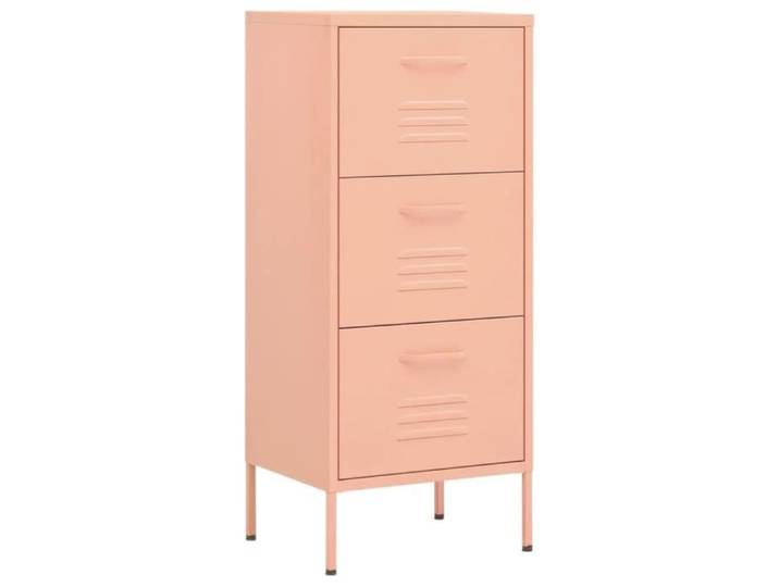 LIQ - Haute qualité Armoire de rangement Rose 42 5x35x101 5 cm Acier Q28947