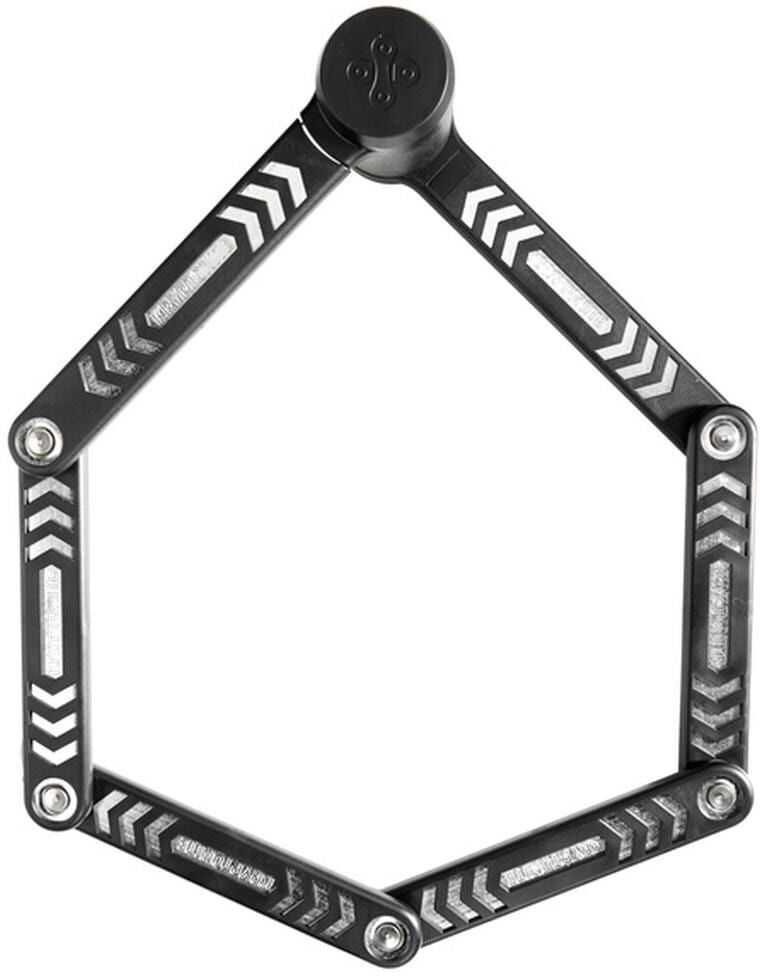 Faltschloss KRYPTONITE "KryptoLok 685 Ø 6 mm", schwarz, SicherheitsschlösserL:85cm Ø:6mm, Stahl, Faltschloss, L:85cm Ø:6mm schwarz Einheitsgröße