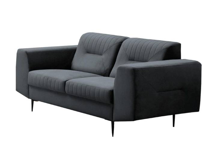 Beautysofa 2-Sitzer VENEZIA modernes Wohnzimmer Sofa, viele modische Farben zur Auswahl, Design Couch mit Metallbeinen
