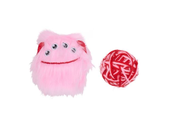 Katzenspielzeug Ball Set 6 cm 2-teilig rosa