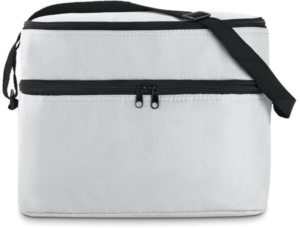 Sac isotherme personnalisé 2 compartiments CASEY blanc