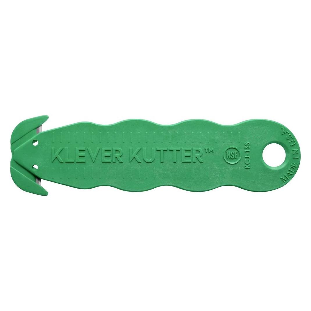 Klever KCJ-1SSFX Kutter NSF Food Zone Sicherheitsmesser Grün, 10 St. (KCJ-1SSFX)