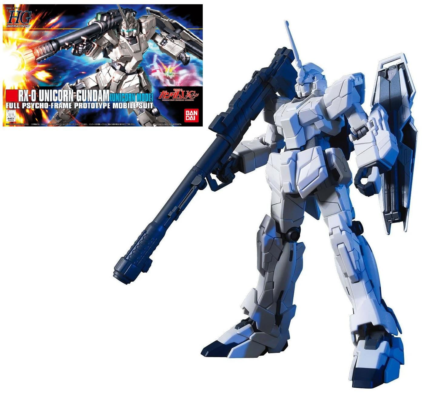 Bandai Gundam HGUC Unicorn RX-0 Unicorn-modus modelbouwset