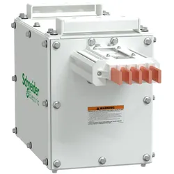 Schneider Electric ITSC250GS42BO0500E Endeinspeisekasten, I-Line Track, 250A, Kupfer, 3L+N+PE (PE 50%CU), IP42, Linksmontage, weiß RAL9003