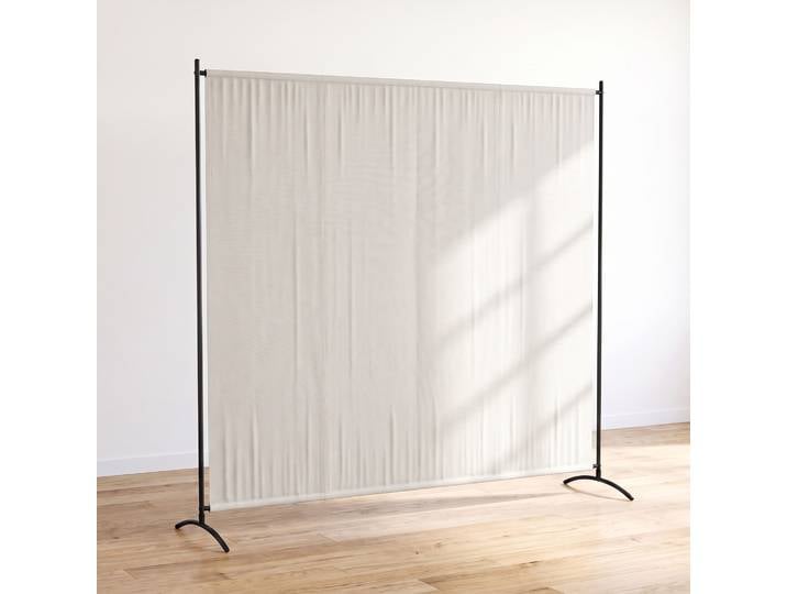 Outsunny Paravent Extérieur 180H cm Beige Protection UV30+