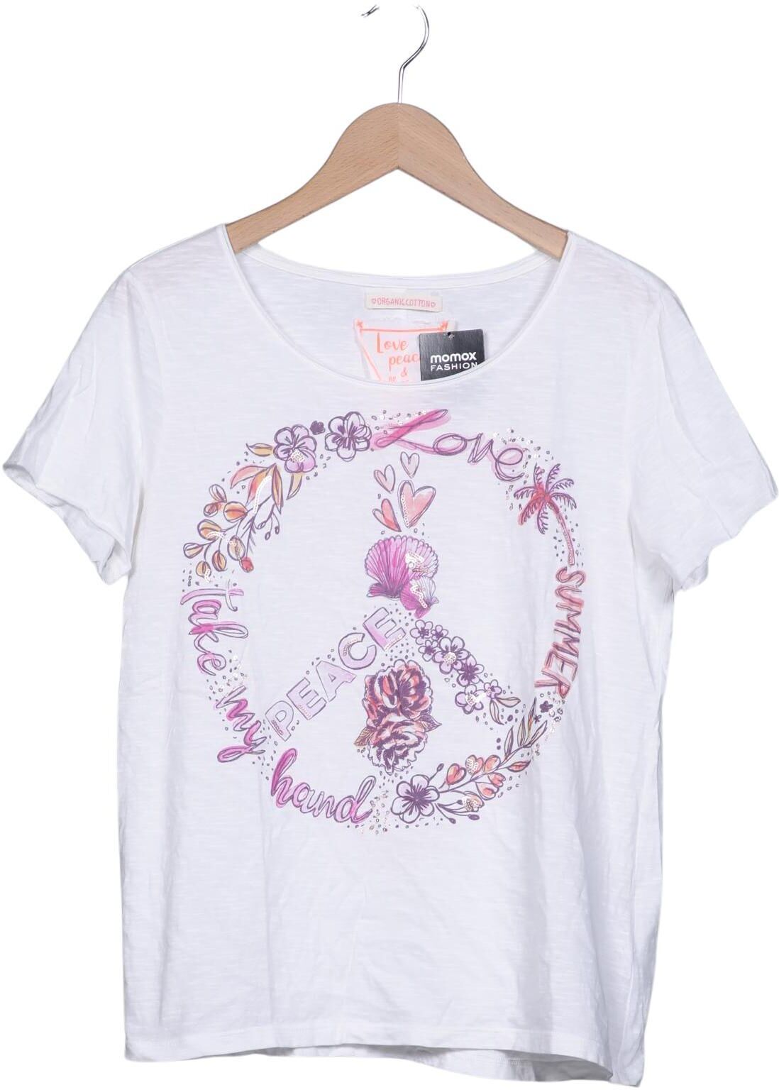 Lieblingsstück Damen T-Shirt, Weiß, Gr. S, Baumwolle - Second Hand