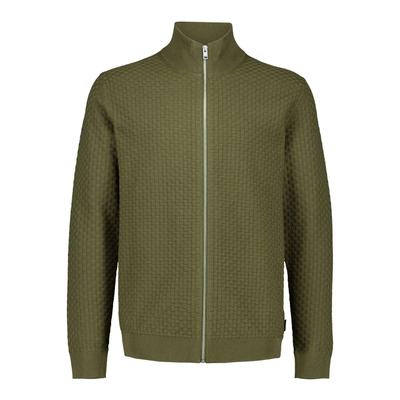 Cardigan LINDBERGH "Cardigan Relaxed Fit", Herren, Gr. S, army, Obermaterial: 60% Baumwolle, 40% Polyester, unifarben, Strickjacken