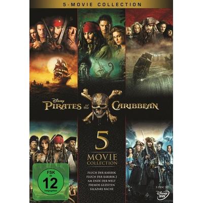 Pirates of the Caribbean 1-5 Box [5 DVDs], DVD