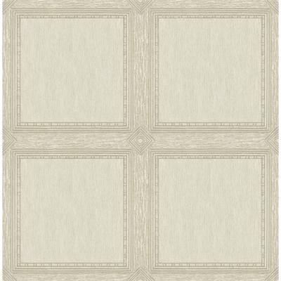 Chris Loves Julia x A-Street Prints Moorland Ivory Wood Panel Wallpaper
