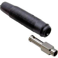 TRU COMPONENTS Laborbuchse Kupplung, gerade Stift-Ø: 4 mm Schwarz 1 St. 1582261