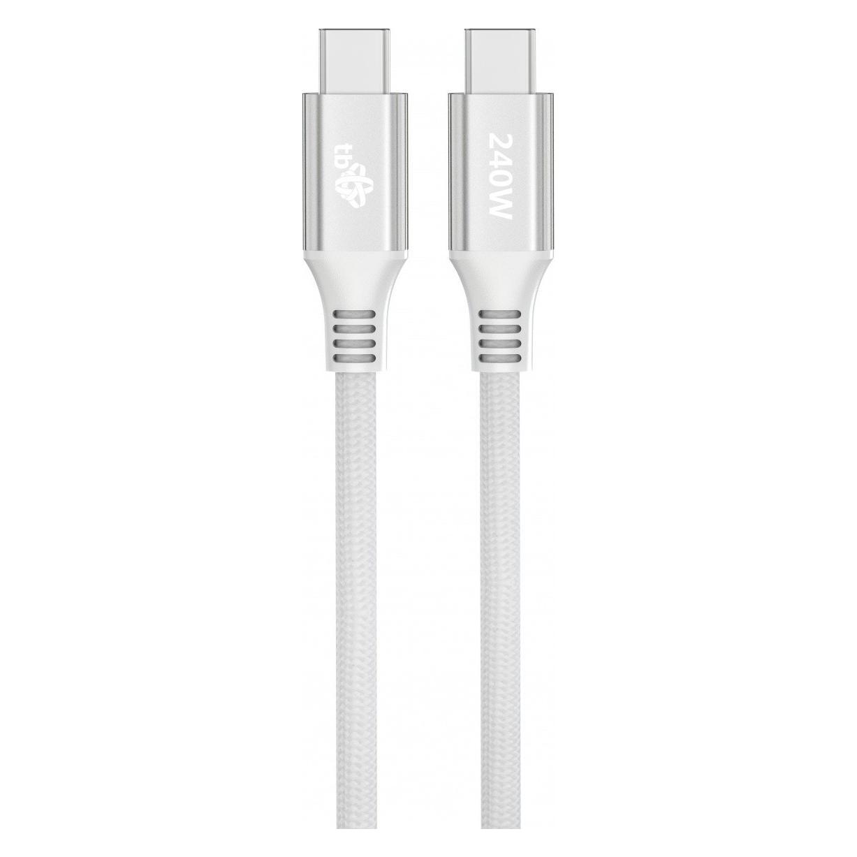 Tb Touch Cable USB C - USB C white (1 m, USB 2.0, 240 W) (AKTBXKUCCOSI10W)