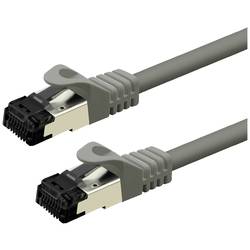 VALUE S/FTP-(PiMF-) Patchkabel Cat.8 (Class I), LSOH, PoE, Litzendraht, grau, 2 m 21.99.1802