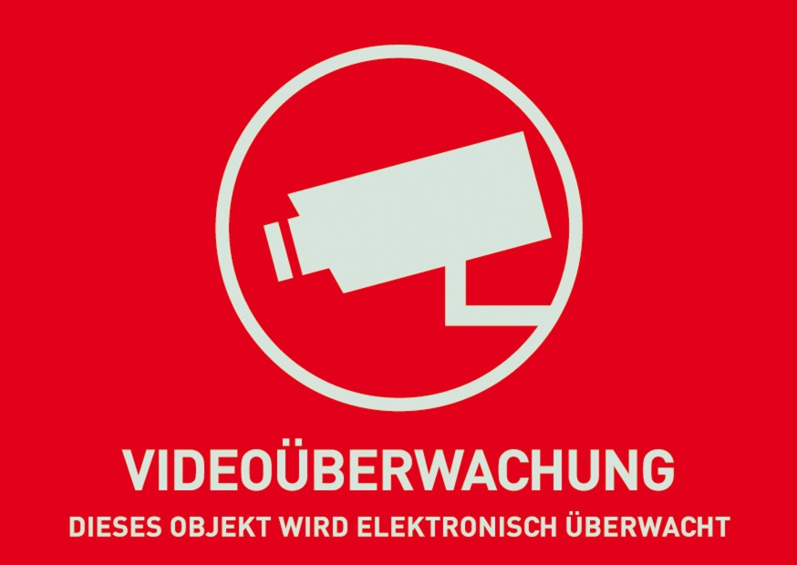 ABUS Security Center ABUS Warnaufkleber "Videoüberwachung" AU1320