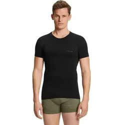 FALKE Herren Kurzarmshirt Wool-Tech Light, Größe M in Schwarz Schwarz