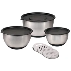 Kesper Rührschüssel-Set inkl. 3 Reiben - B/H/T ca. 26.00x15.00x26.00