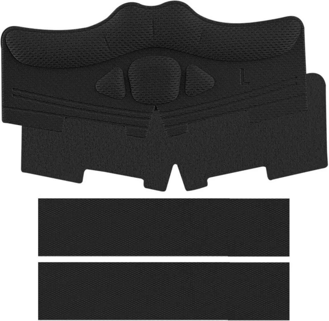 INF Nicht haftende Ferseneinlagen L, 2 Paar – Klett Stoßdämpfende Einsätze für Sportschuhe und Slipper Schwarz