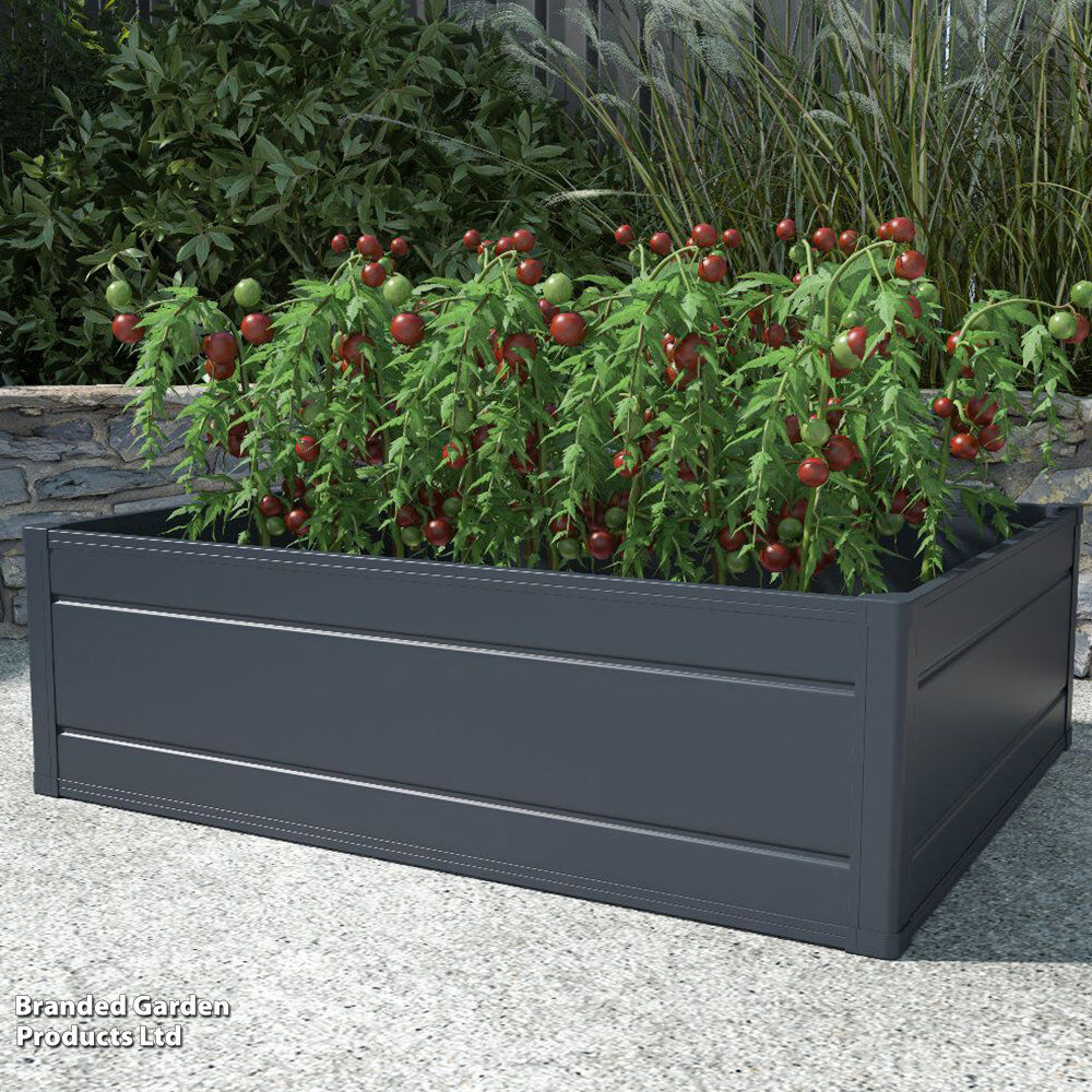 Garden Gear Raised Garden Bed Gray 30cm H x 100cm W x 31.5cm D
