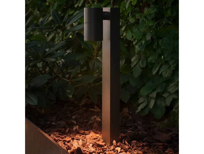 Borne lumineuse Tin 50cm Noir/Noir