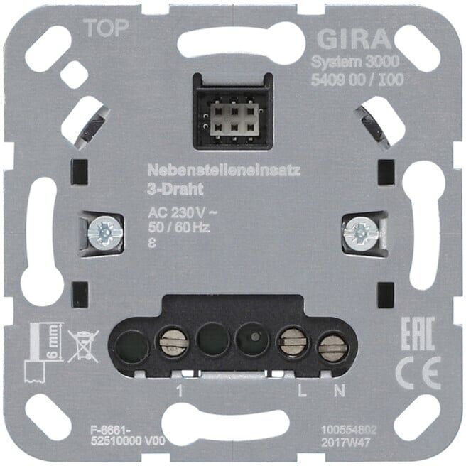 Gira Nebenstelleneinsatz 3-Draht 540900)