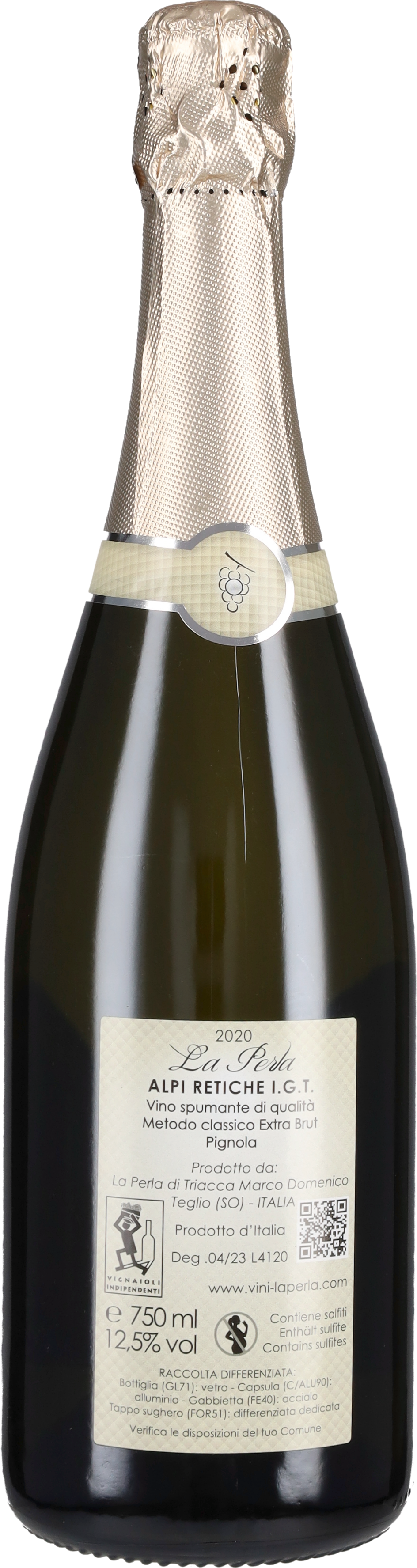 Spumante Metodo Classico Extra Brut La Perla 2020